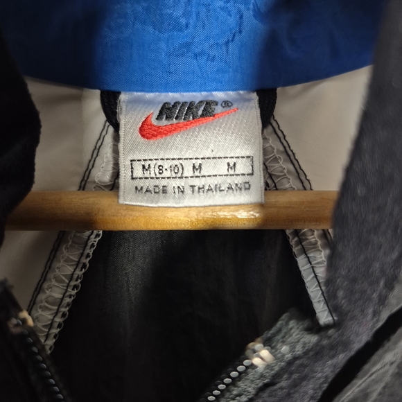 Vintage Nike 90s Colorblock Windbreaker Jacket Medium Y2K Streetwear Big Swoosh - Picture 4 of 13